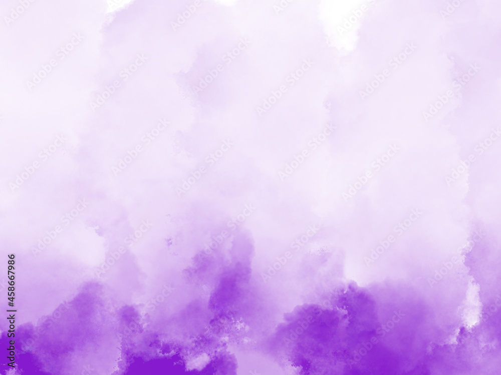 Purple watercolor scribble texture. Abstract watercolor on white background. It is a hand drawn ( Purple abstract watercolor background )