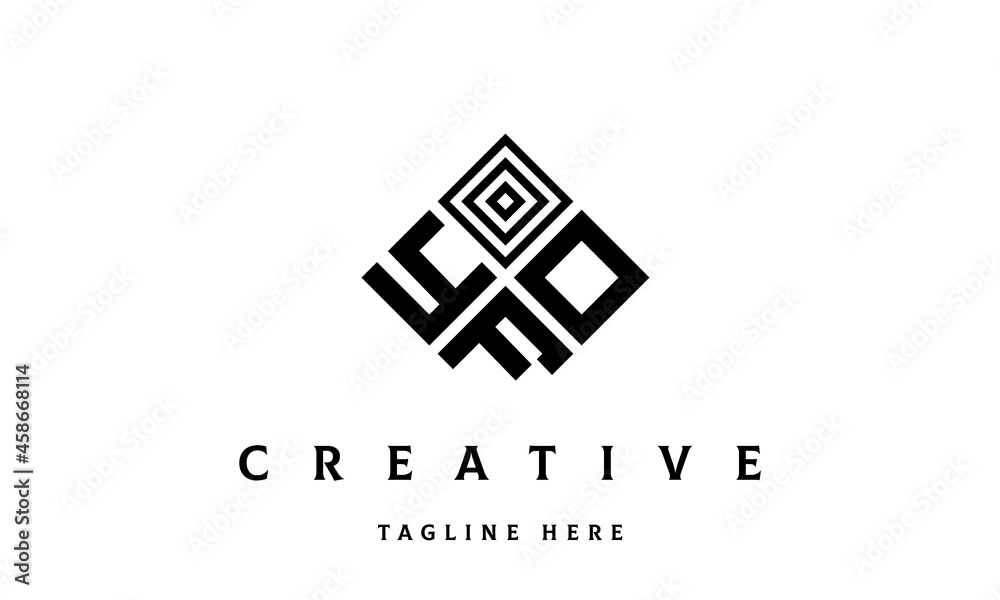 YOF rectangle three latter logo vector YOF rectangle three latter logo vector