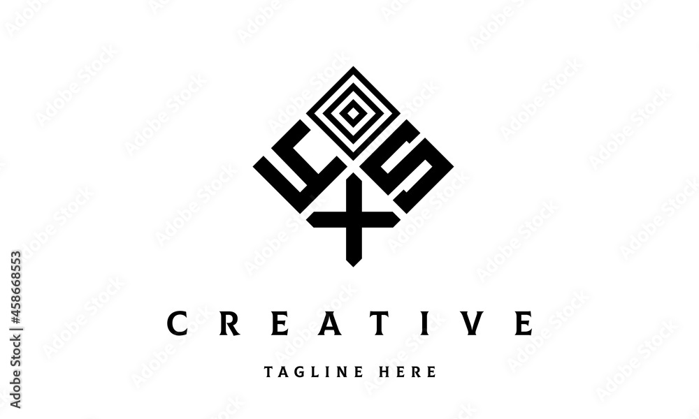 YSX rectangle three latter logo vector YSX rectangle three latter logo vector