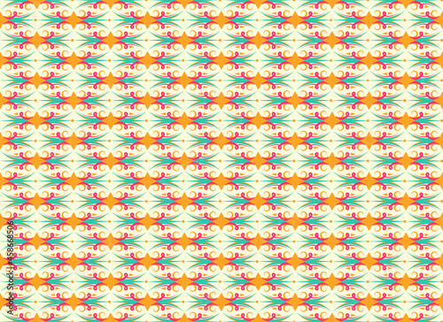 Floral Seamless Pattern Traditional Style