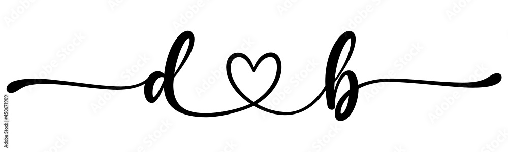 db, bd, letters with heart Monogram, monogram wedding logo. Love icon, couples Initials, lower case, connecting HEART, home decor, db, bd, letters with heart Monogram, monogram wedding logo. Love icon, couples Initials, lower case, connecting HEART, home decor,