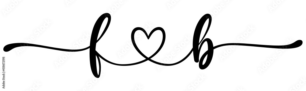 fb, bf, letters with heart Monogram, monogram wedding logo. Love icon, couples Initials, lower case, connecting HEART, home decor, fb, bf, letters with heart Monogram, monogram wedding logo. Love icon, couples Initials, lower case, connecting HEART, home decor,