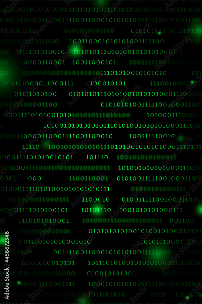 Stream of binary code design vector Stream of binary code design vector