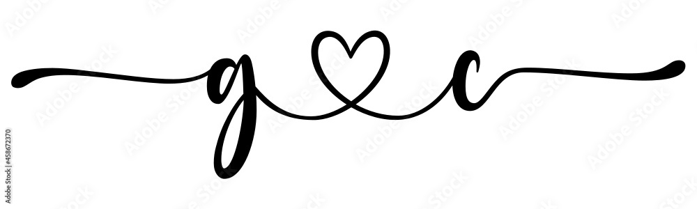 gc, cg, letters with heart Monogram, monogram wedding logo. Love icon, couples Initials, lower case, connecting HEART, home decor, gc, cg, letters with heart Monogram, monogram wedding logo. Love icon, couples Initials, lower case, connecting HEART, home decor,
