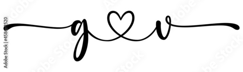 gv, vg, letters with heart Monogram, monogram wedding logo. Love icon, couples Initials, lower case, connecting HEART, home decor,