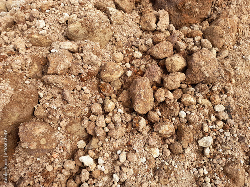 pile of soil and stones
