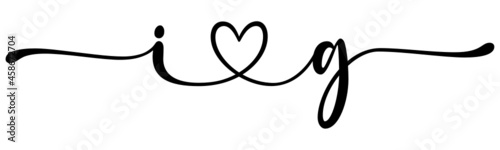 ig, gi, letters with heart Monogram, monogram wedding logo. Love icon, couples Initials, lower case, connecting HEART, home decor,