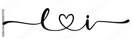 li, il, letters with heart Monogram, monogram wedding logo. Love icon, couples Initials, lower case, connecting HEART, home decor,