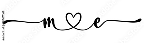 me, em, letters with heart Monogram, monogram wedding logo. Love icon, couples Initials, lower case, connecting HEART, home decor,