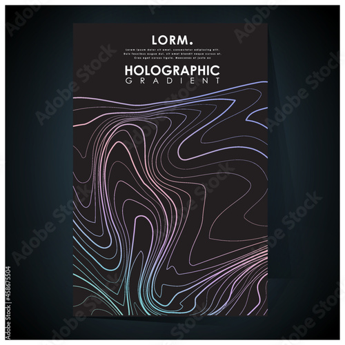 Shades of holographic topography background