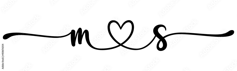 ms, sm, letters with heart Monogram, monogram wedding logo. Love icon, couples Initials, lower case, connecting HEART, home decor, ms, sm, letters with heart Monogram, monogram wedding logo. Love icon, couples Initials, lower case, connecting HEART, home decor,