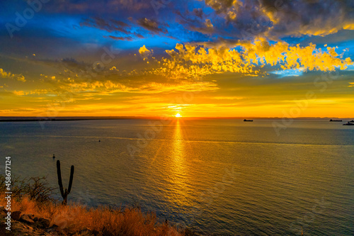 sunset in La Paz, Mexico