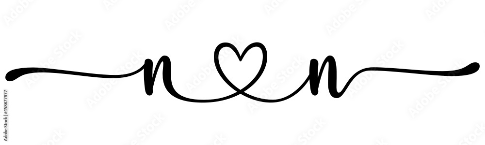 nn, nn, letters with heart Monogram, monogram wedding logo. Love icon, couples Initials, lower case, connecting HEART, home decor, nn, nn, letters with heart Monogram, monogram wedding logo. Love icon, couples Initials, lower case, connecting HEART, home decor,