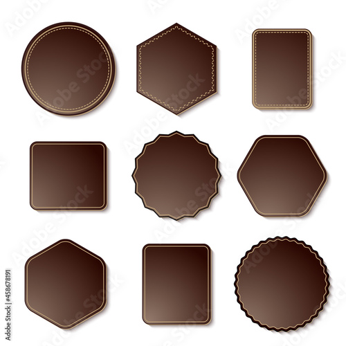 Vector set of chocolate labels