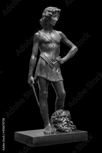 Fotografie David and Goliath head ancient statue