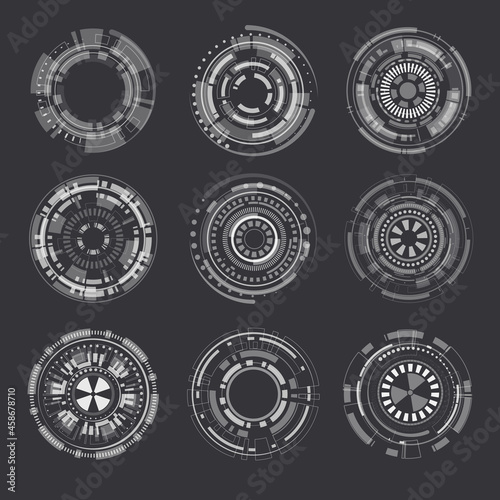 Abstract creative concep technology.set  of vector