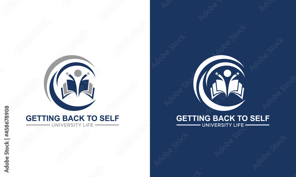 University and academy vector icons. Emblems or shields set for high school education graduates in maritime science, or law. Ribbons and badges of bachelor hat, laurel wreath, Vector Logo Template University and academy vector icons. Emblems or shields set for high school education graduates in maritime science, or law. Ribbons and badges of bachelor hat, laurel wreath, Vector Logo Template