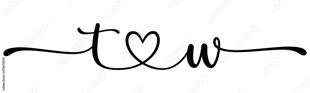 tw, wt, letters with heart Monogram, monogram wedding logo. Love icon, couples Initials, lower case, connecting HEART, home decor, tw, wt, letters with heart Monogram, monogram wedding logo. Love icon, couples Initials, lower case, connecting HEART, home decor,