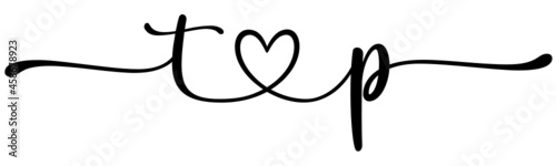 tp, pt, letters with heart Monogram, monogram wedding logo. Love icon, couples Initials, lower case, connecting HEART, home decor,