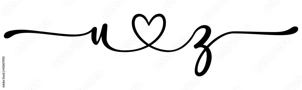 uz, zu, letters with heart Monogram, monogram wedding logo. Love icon, couples Initials, lower case, connecting HEART, home decor, uz, zu, letters with heart Monogram, monogram wedding logo. Love icon, couples Initials, lower case, connecting HEART, home decor,