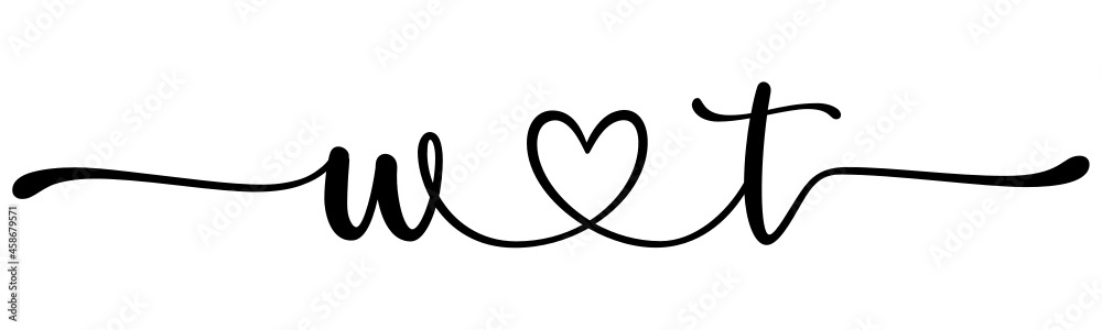 wt, tw, letters with heart Monogram, monogram wedding logo. Love icon, couples Initials, lower case, connecting HEART, home decor, wt, tw, letters with heart Monogram, monogram wedding logo. Love icon, couples Initials, lower case, connecting HEART, home decor,