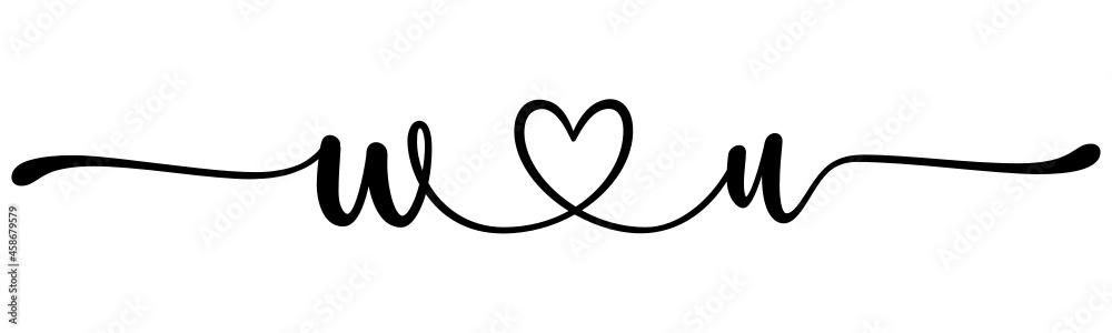 wu, uw, letters with heart Monogram, monogram wedding logo. Love icon, couples Initials, lower case, connecting HEART, home decor, wu, uw, letters with heart Monogram, monogram wedding logo. Love icon, couples Initials, lower case, connecting HEART, home decor,