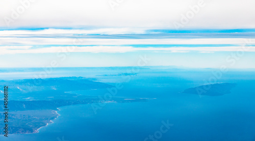 view of the sea and mountains © matthew