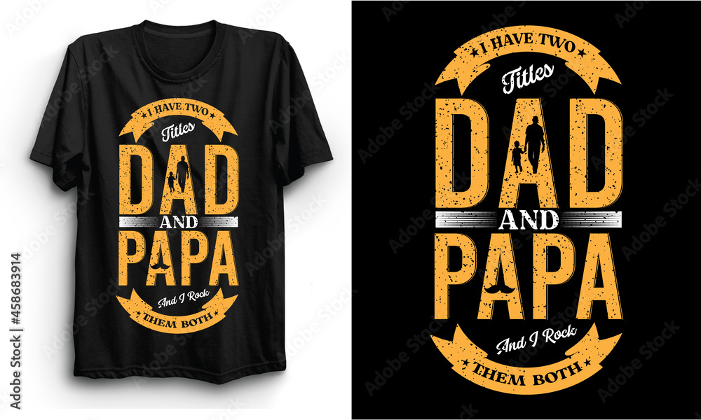 Father/ Dad typography T shirt