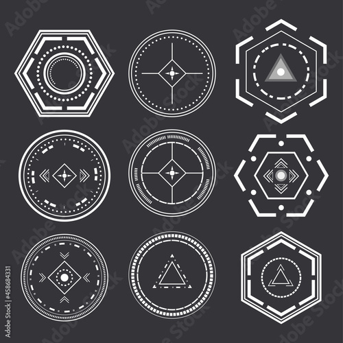 Abstract creative concep technology.set of vector