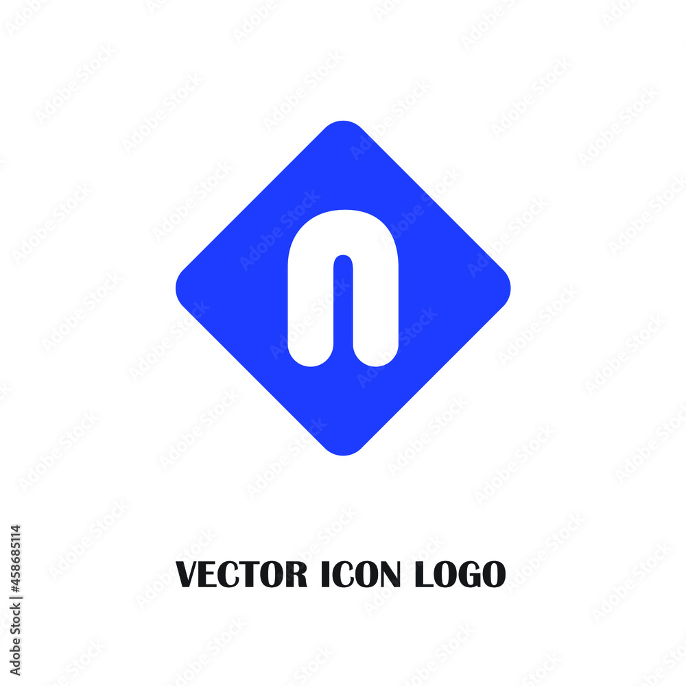 Letter N logo icon design template elements