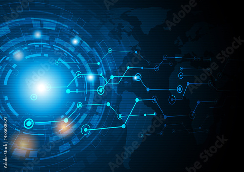 digital technology world map