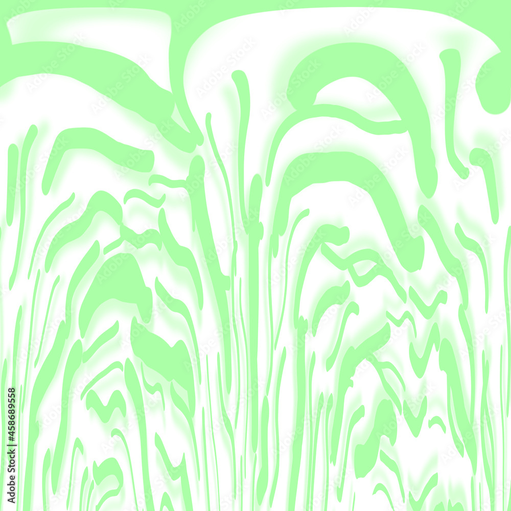 緑の林の中のような絵