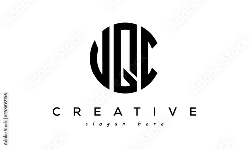 Letter VQC creative circle logo design vector photo