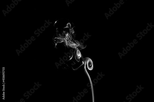 smoke photography in different formats and colors, with black and white backgrounds