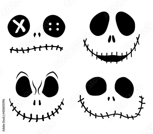 Jack O Lantern Funny Face Set