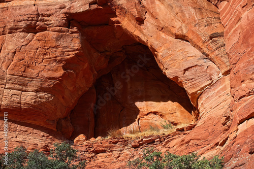 The double arches at Soldiers Pass in Sedona, Arizona photo