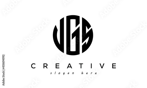 Letter VGS creative circle logo design vector photo