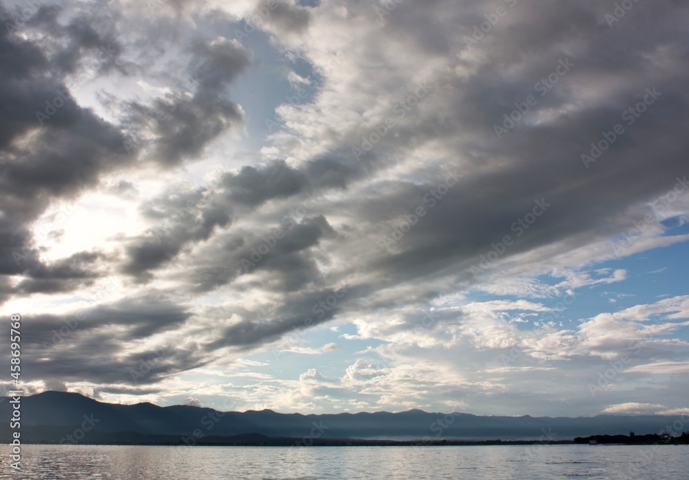 clouds over the sea