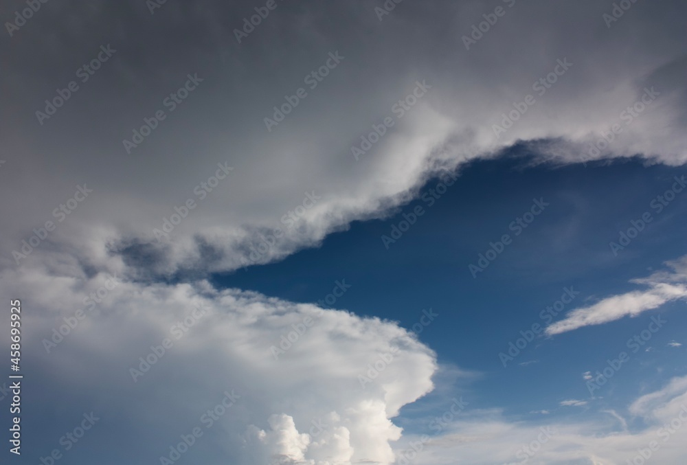blue sky with clouds