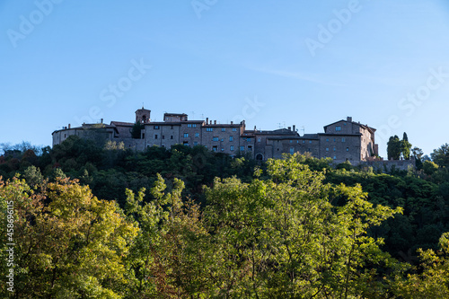landscape of macerino ancient historical town