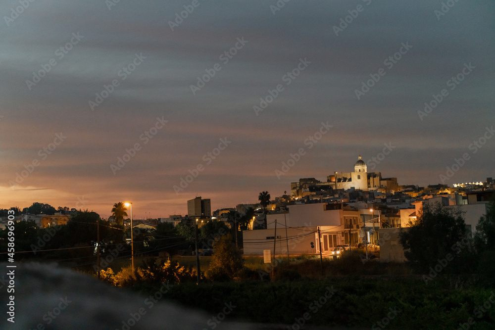 Medieval city view in Puglia