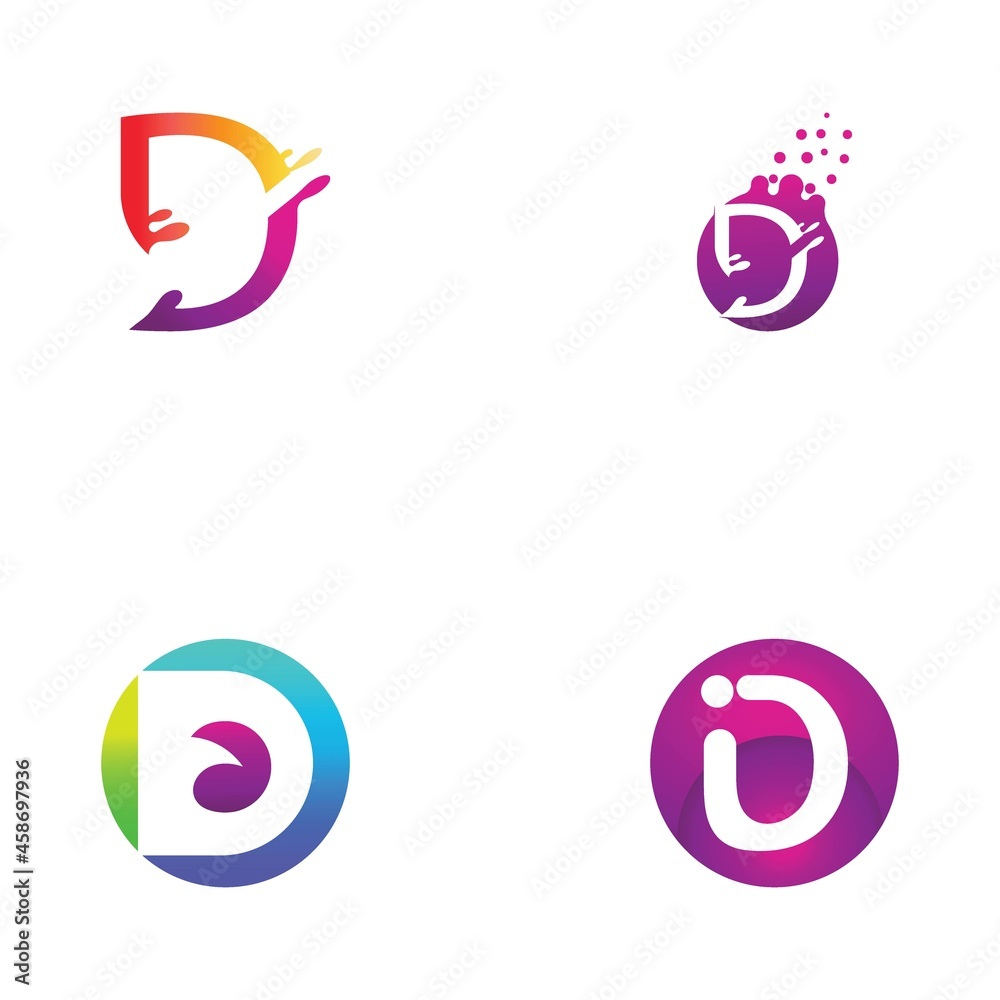 D letter logo and symbol illustration D letter logo and symbol illustration