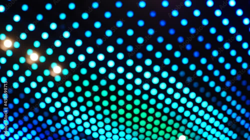 Multi-colored neon lights at night. Multi-colored neon lights at night.