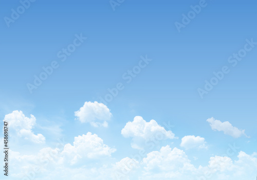 Blue sky with soft clouds background