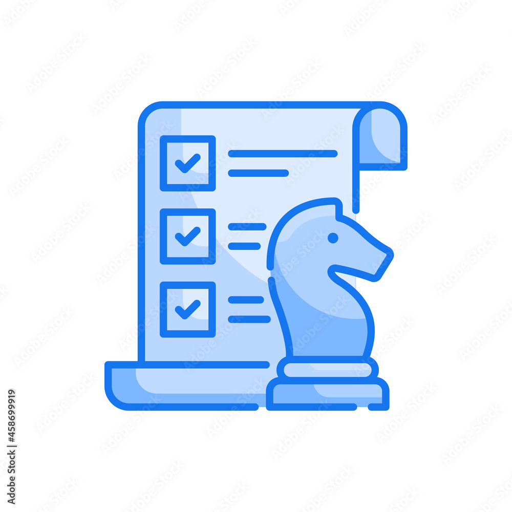 strategy vector blue colours icon style illustration. EPS 10 file strategy vector blue colours icon style illustration. EPS 10 file