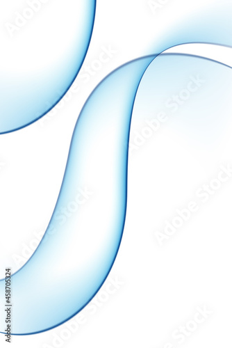 Abstract blue curved waved lines.
