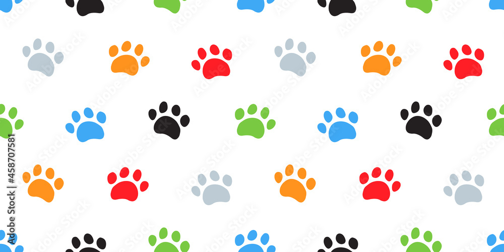 Dog Paw, Cat Paws Seamless Pattern Dog Paw, Cat Paws Seamless Pattern