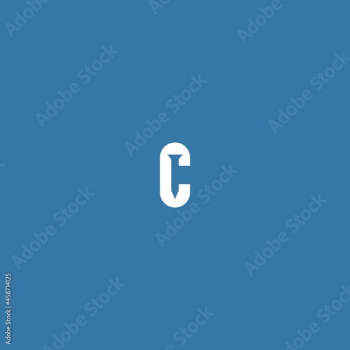 letter c nail vector