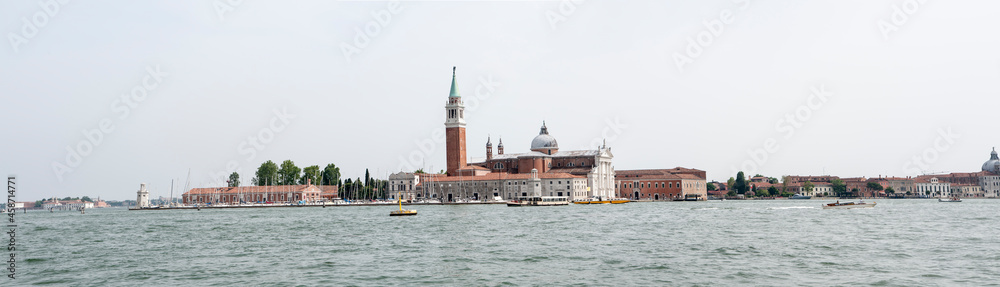 The church of San Giorgio Maggiore on the homonymous island in front of Piazza San Marco in Venice
