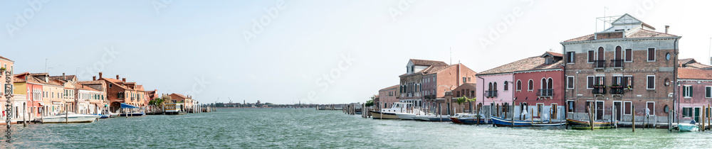 Overview of the Cannareggio canal in Murano, Venice
